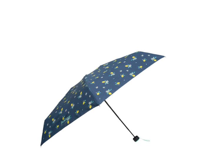 Isotoner Parapluie compact Mini Slim Manuel Citron Jaune