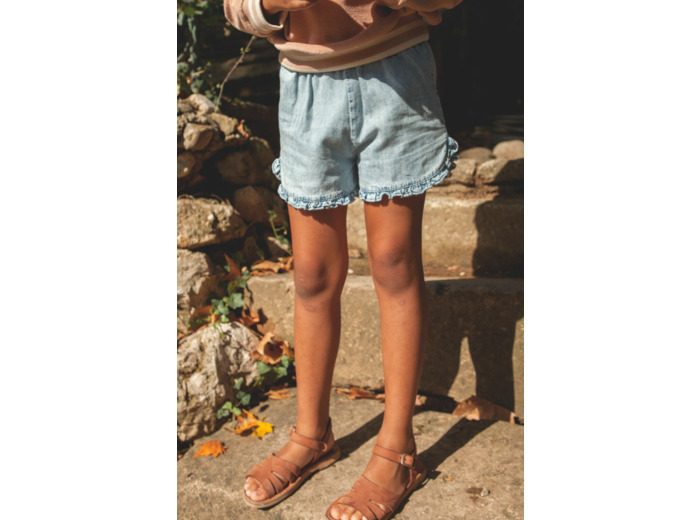 Short Paola denim bleach