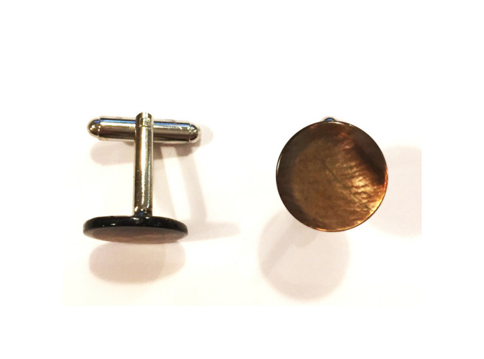 Boutons de manchettes - Nacre brun