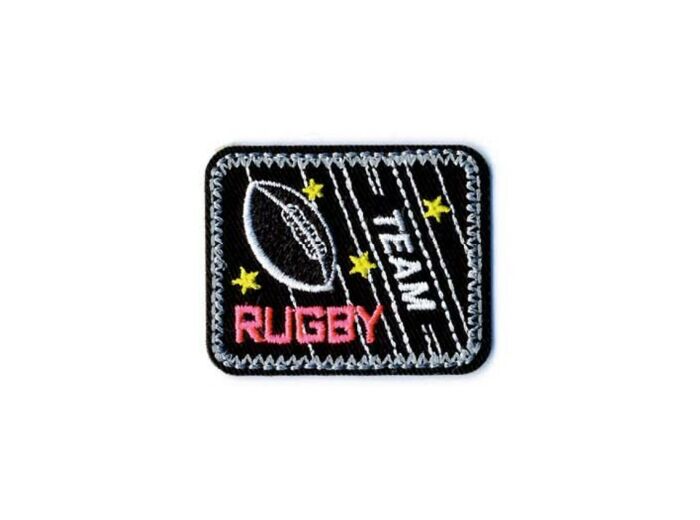 Écusson thermocollant Rugby fluo