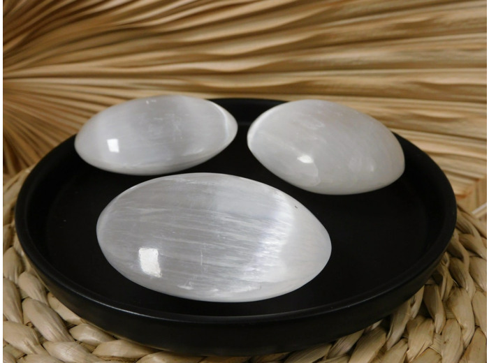 GALET SELENITE BLANCHE