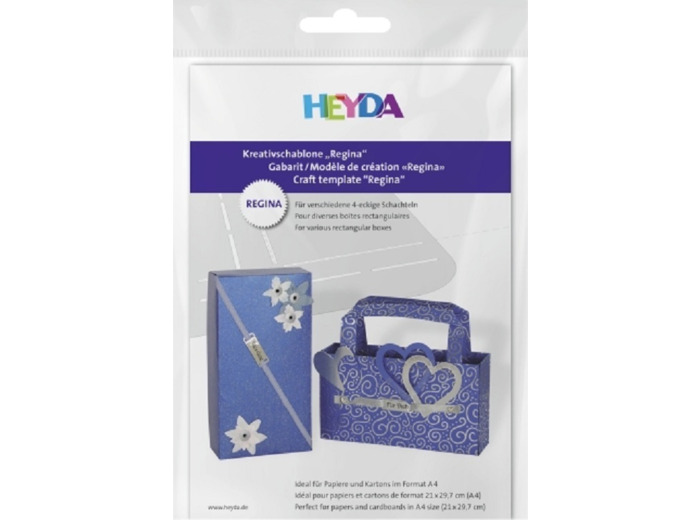Gabarit pour création de boîtes rectangulaires "Regina"