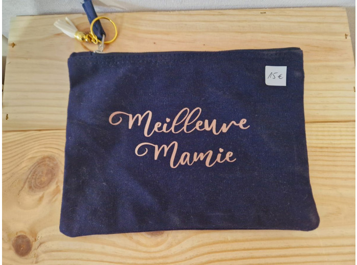 Pochette / trousse bleu marine