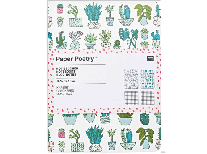 Lot de 2 Blocs note Cactus - Rico Design