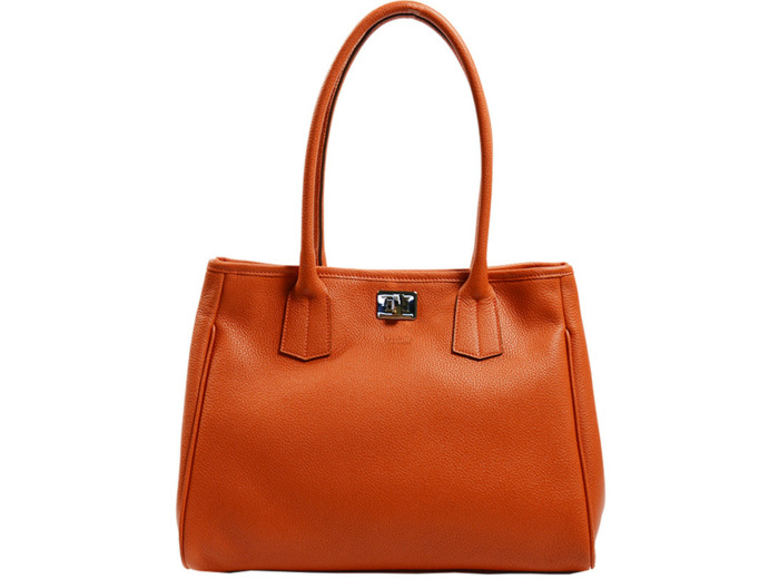 Berthille Elisa Sac Shopping Graine Orange