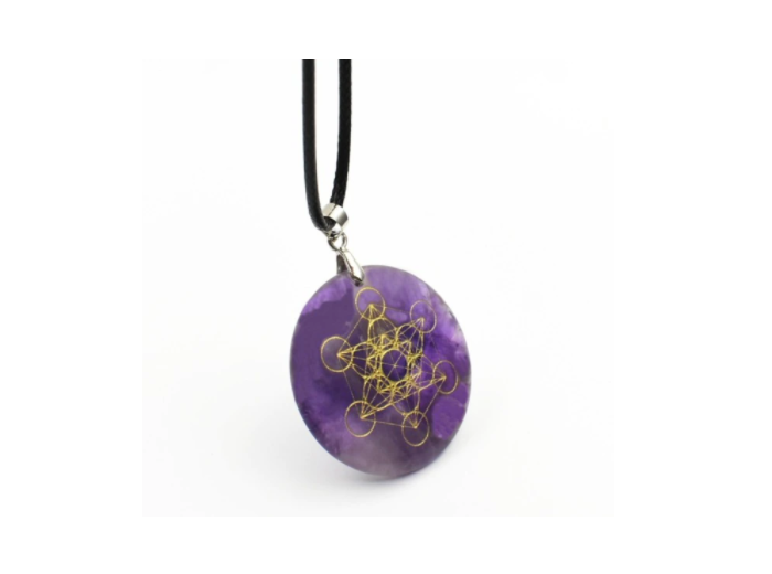 Pendentif améthyste métatron