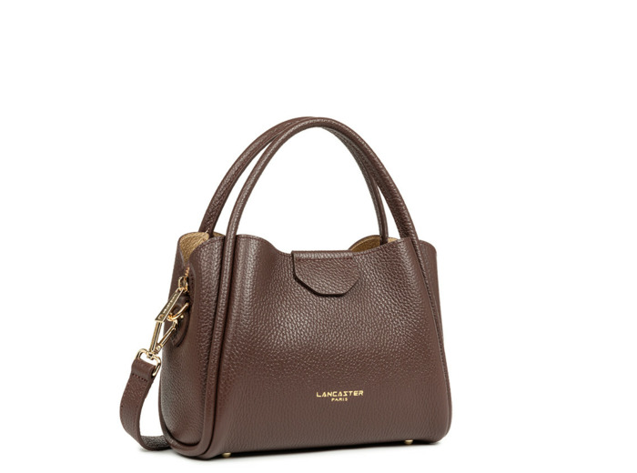 Lancaster Ida Double Sac Porté Epaule 470-83 Marron Or Pale