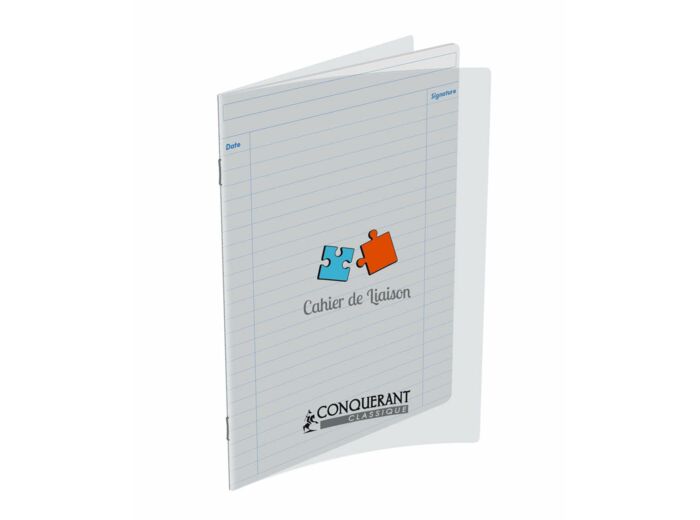 Cahier de liaison - 17x22 - 48 pages - Polypro transparent