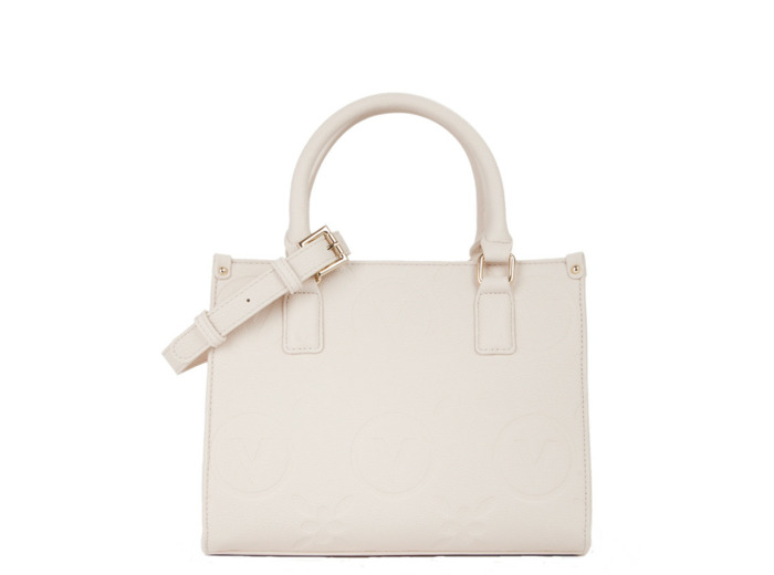 Valentino Samba Re Sac Porté Main Ecru