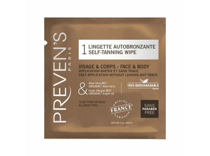 Lingette auto bronzante 1 unite Preven's