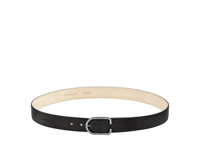 Longchamp Le Foulonné Ceinture Cuir Homme Noir