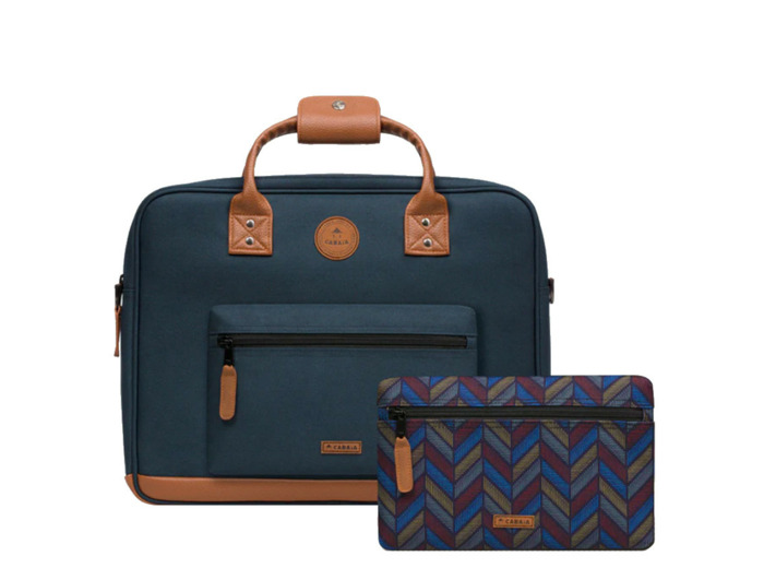 Cabaïa Messenger Chicago Sac Ordinateur 14" Bleu