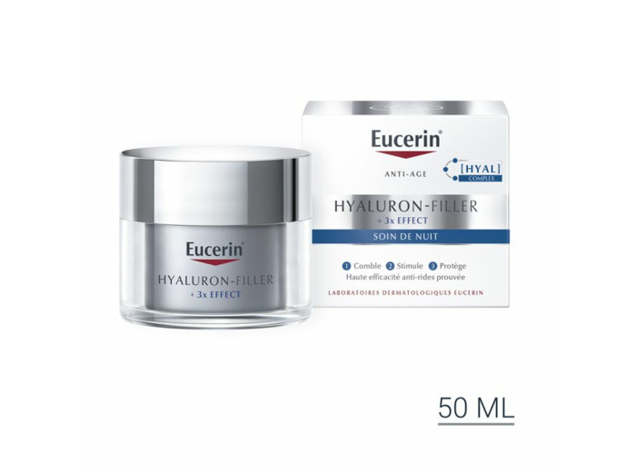 Soin De Nuit 50ml Hyaluron-Filler + 3x Effect Eucerin
