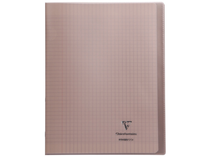 Cahier "Koverbook" - Polypro - 24x32 - 96 pages - Séyès - Gris transparent