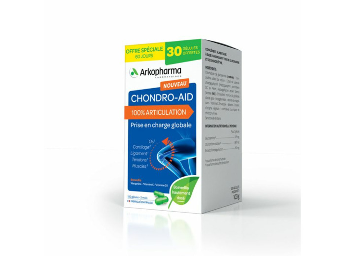 100% Articulations 120 gélules Chondro-Aid Arkopharma
