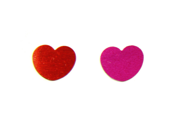 Confetti de table "Coeur" - Rouge et rose