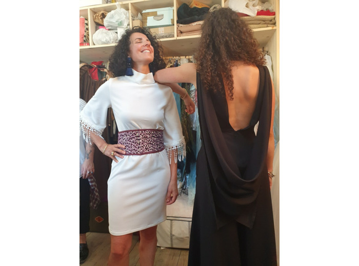 Ceinture corsetée en velours