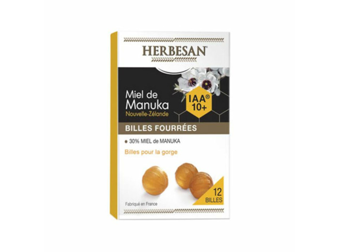 Billes Fourrees Miel De Manuka Iaa10+ X12 Herbesan