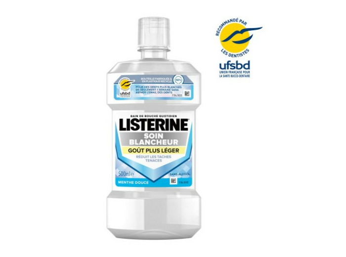 LISTERINE SOIN BLANCH GOUT PLUS LEG 500ML