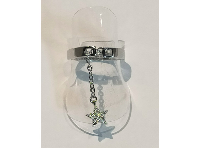Bague en argent étoile