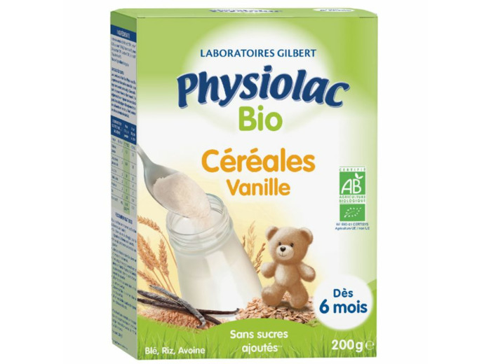 Cereales Vanille Ble Riz Avoine Bio Des 6 Mois 200g Physiolac