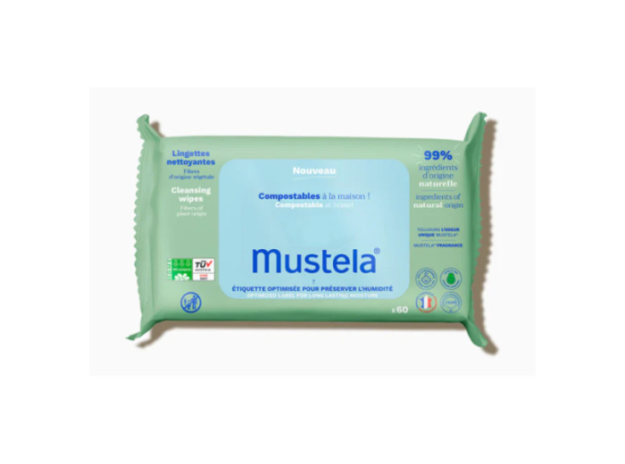 MUSTELA LINGETTES NETT COMPOST PARF 60