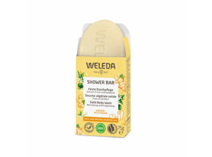 Douche végétale solide 75g Gingembre + Petitgrain Weleda