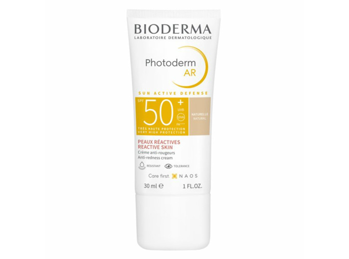 Crème teintée anti-rougeurs SPF50+ 30ml Photoderm AR Peaux réactives Bioderma