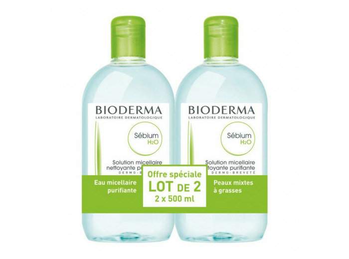BIODERMA SEBIUM H2O 2X500ML