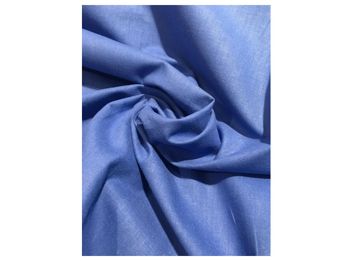 Tissu coton Bleu royal