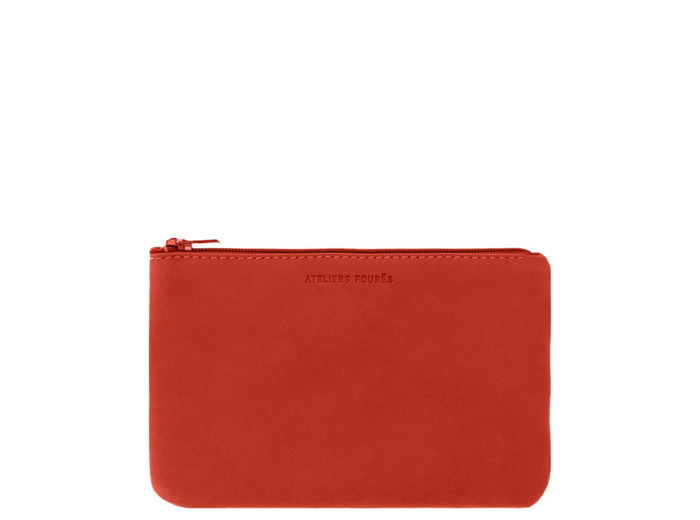 Ateliers Fourès Baroudeuse Pochette M Cassiopée B40 Orange Confite