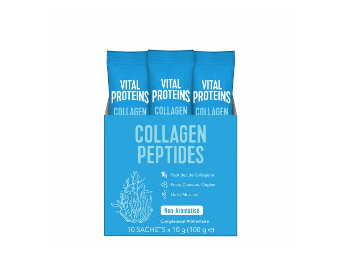 Collagen Peptides 10 sticks de 10 g Peau, cheveux, ongles, ossature Vital Proteins