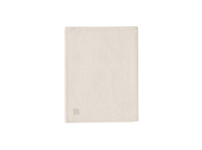 Couverture Berceau 75x100cm Cosy Knit Ivory/Velvet
