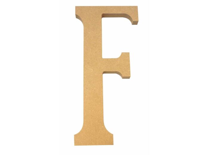 Lettre "F" Mdf - Hauteur : 220 mm