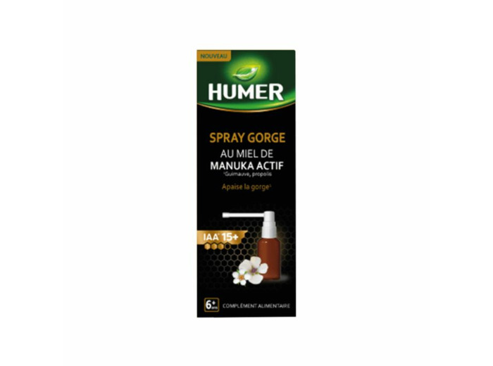 Spray gorge au miel de Manuka actif 20ml Humer