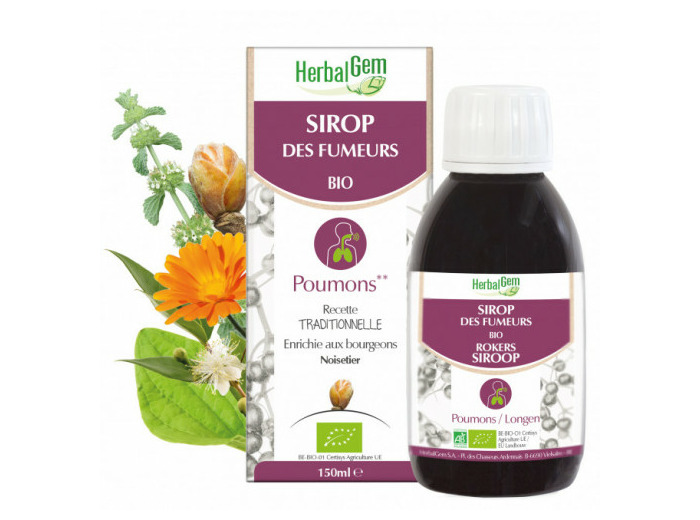 Sirop Des Fumeurs Bio Poumons 150ml Herbalgem