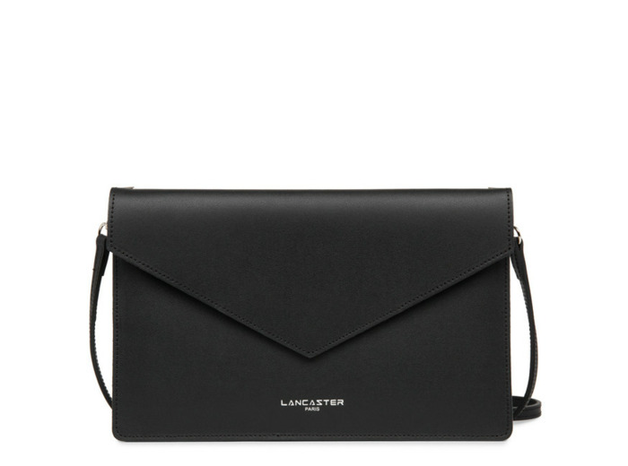 Lancaster Pur & Element Double Sac Pochette 222-20 Noir In Rouge
