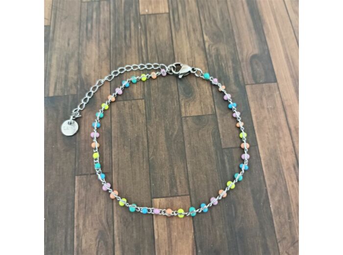 Bracelets en acier inox Pastel multicolore