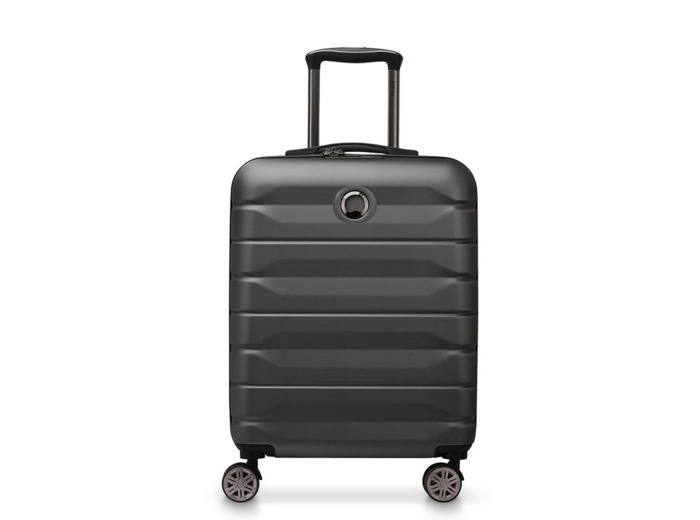 Delsey Air Armour Valise Cabine S SLIM 4 Roues 55 CM combinaison TSA Noir