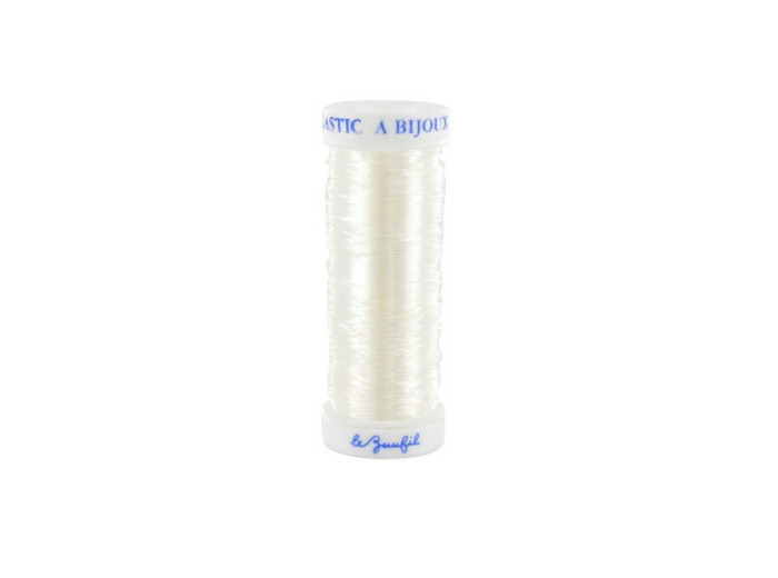 Fil élastique transparent pour bijoux 0.5 mm Lebaufil