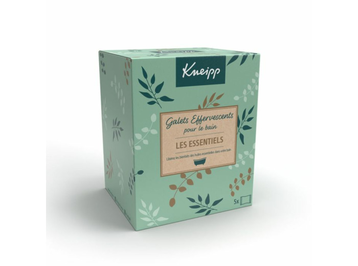 Coffret Galets Effervescents pour le bain x5 Les Essentiels Kneipp
