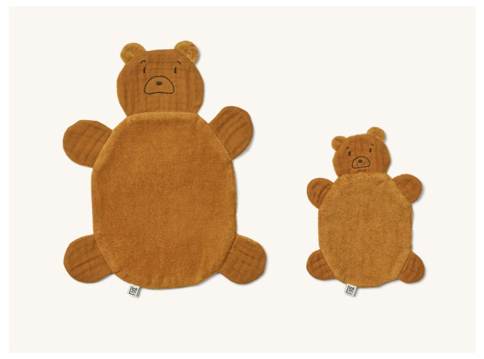 Doudou Janai lot de 2 ours caramel