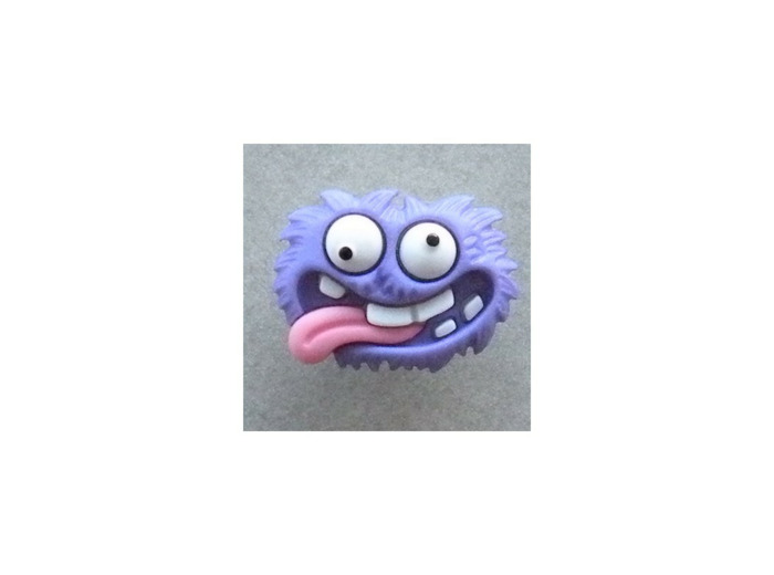 Bouton monstre violet