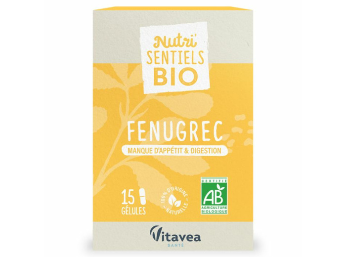 Fenugrec Bio 15 gélules Nutri'sentiels Nutrisante