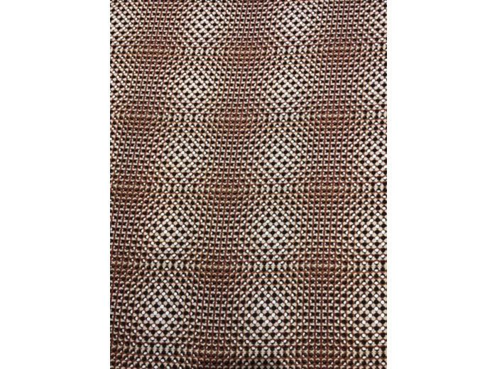 Tissu viscose brun formes géométrique