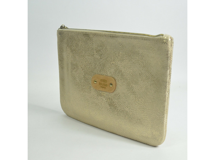 Mila Louise Poch GM PG2 Trousse de Sac et Cosmétique Camel