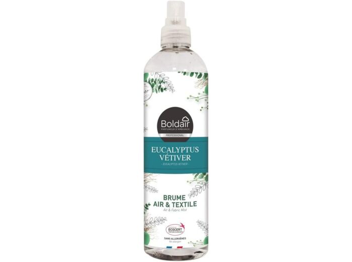 Boldair Brume Parfumante Air & Textile Eucalyptus Vetiver Ecocert 12 ml