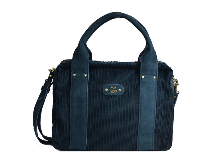 Mila Louise Mapa VFR1 Sac Business 2 Compartiments Velours Vertigo