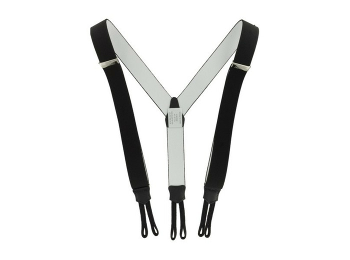 Bretelles Hercule avec pattes tressées Noire 120 cm