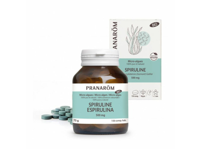 SPIRULINE BIO 150 comprimés Micro-Algues Pranarôm